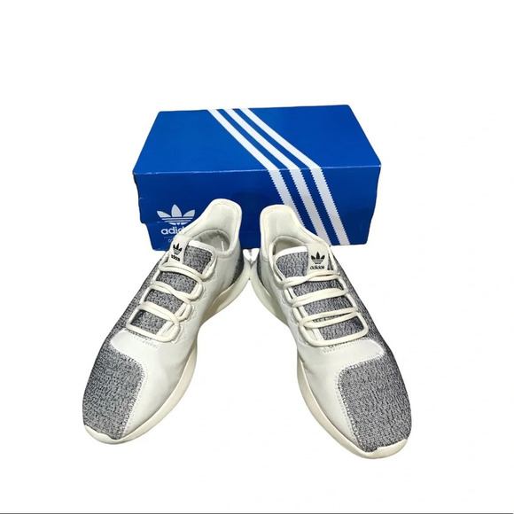 adidas Tubular Shadow Knit Gray & White Athletic Running Shoes 7.5 Women’s - Picture 8 of 8